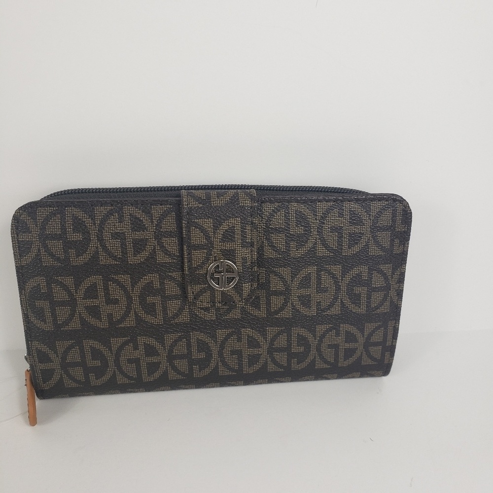 GIANI BERNINI BLOCK SIGNATURE Brown wallet